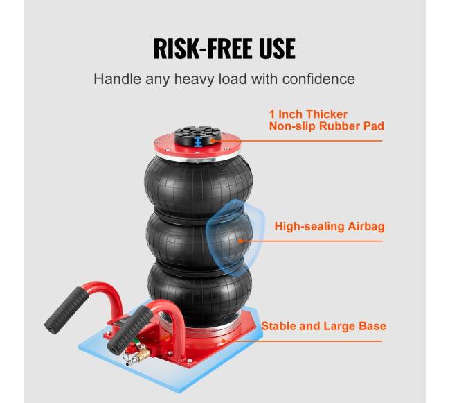 Trijų maišų oro keltuvas 3 tonų automobiliams5