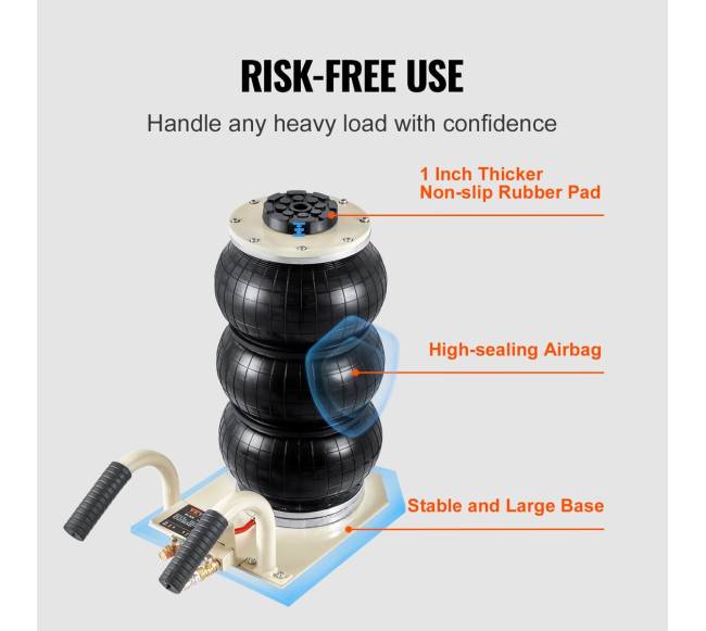 Pneumatinis kėliklis 3 t, su trimis oro maišais5