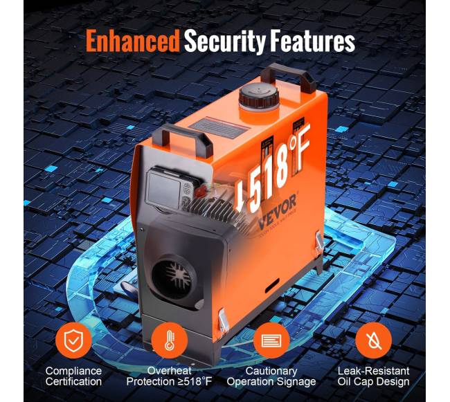 Dyzelinis šildytuvas automobiliams ir patalpoms4