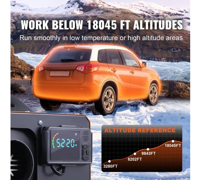 Dyzelinis oro šildytuvas su Bluetooth valdymu, 12V, 8KW3