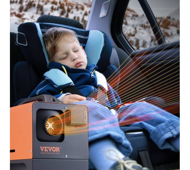 Dyzelinis oro šildytuvas automobiliams ir viduje7