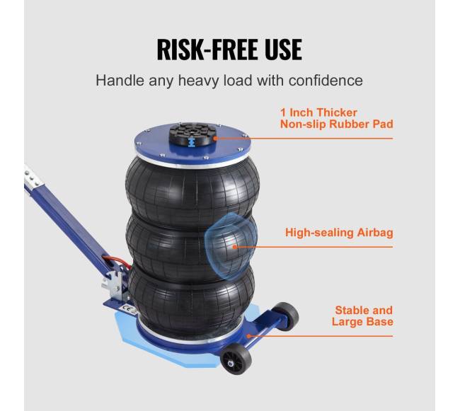 Pneumatinis kėliklis su trimis pagalvėmis5