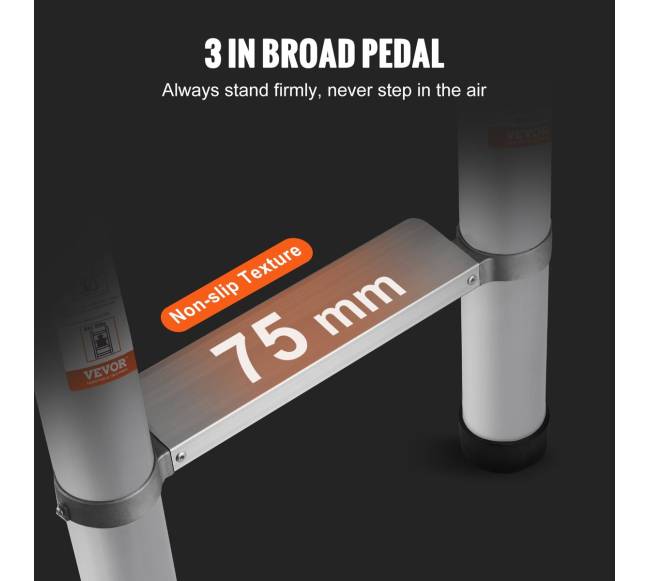 Teleskopinės aliuminio kopėčios 5,6 m4