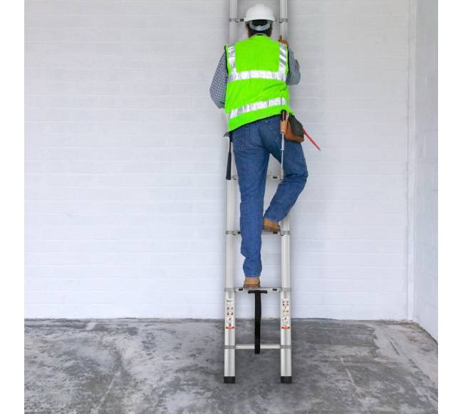 Telekopiniai aliuminio kopėčios 4,5 m7