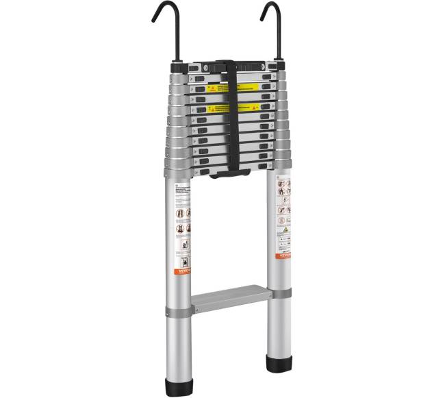 Telekopiniai aliuminio kopėčios 4,5 m10