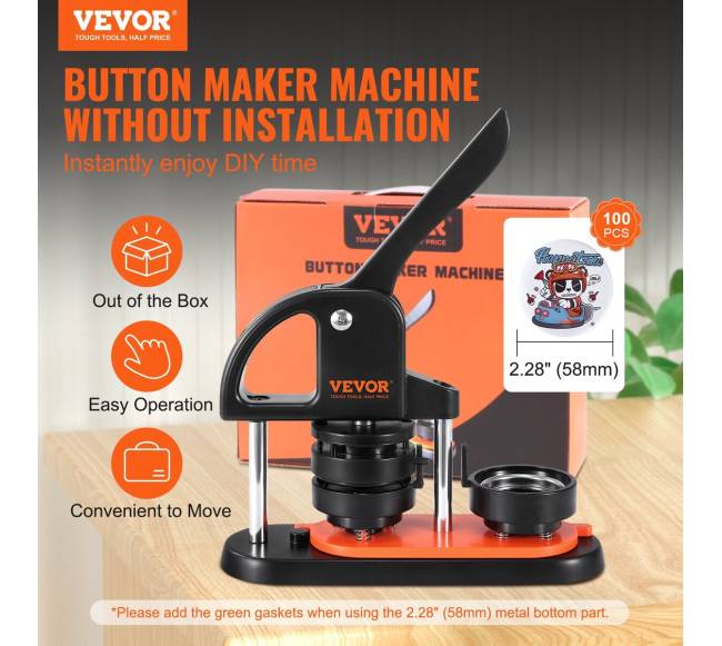 Ženkliukų gaminimo mašinėlė, įskaitant 100 vnt. dalių rinkinį1