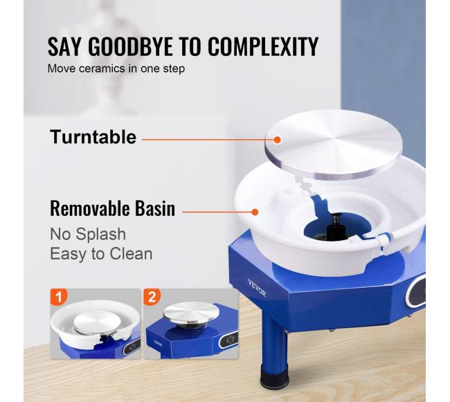 Keramikos rato su pėdalais naudojimo keramikai rinkinys2