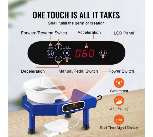 Keramikos rato su pėdalais naudojimo keramikai rinkinys3