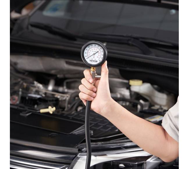Automobilio cilindrų kompresijos matuoklis, 9 vnt.7