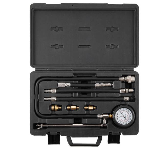 Automobilio cilindrų kompresijos matuoklis, 9 vnt.9