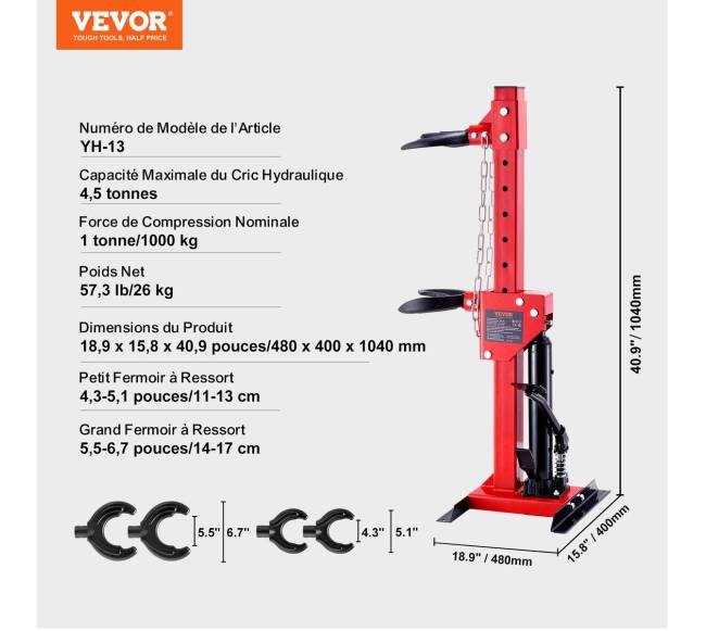 Strypo spyruoklių kompresorius, 4.5 tonų talpos6