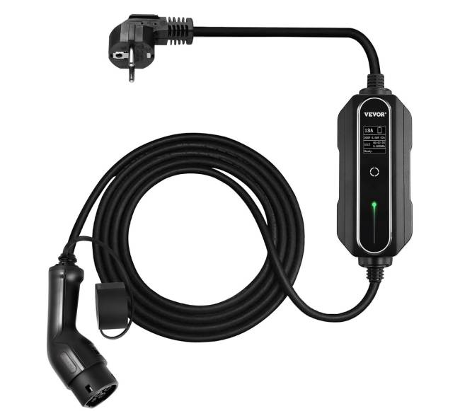 Nešiojamas EV įkroviklis, 10m kabelis8