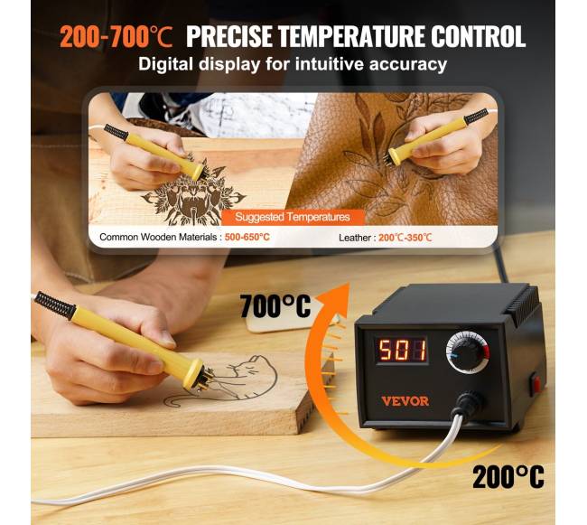 Medžio deginimo rinkinys su reguliuojamu rankiniu įrankiu2