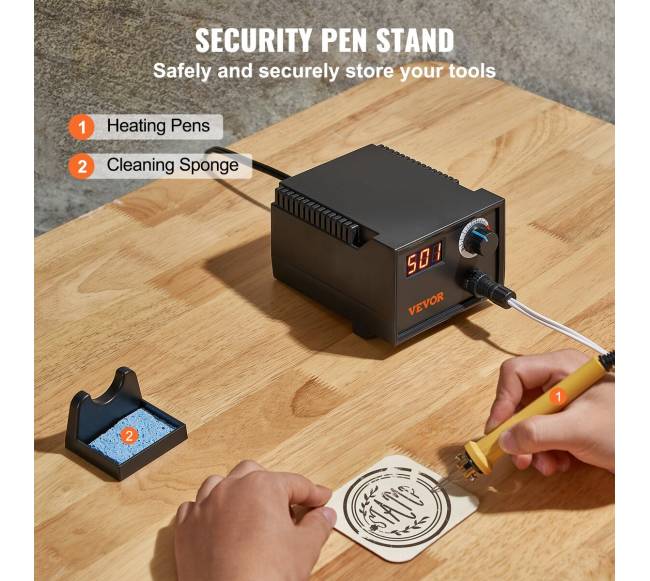 Medžio deginimo rinkinys su reguliuojamu rankiniu įrankiu4