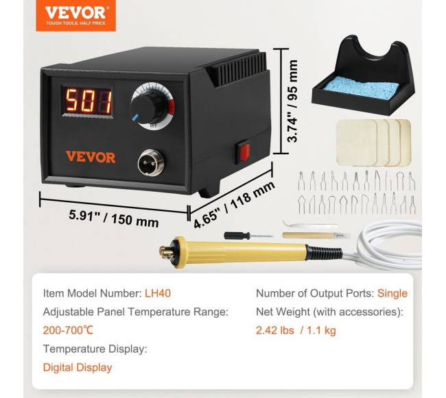 Medžio deginimo rinkinys su reguliuojamu rankiniu įrankiu6