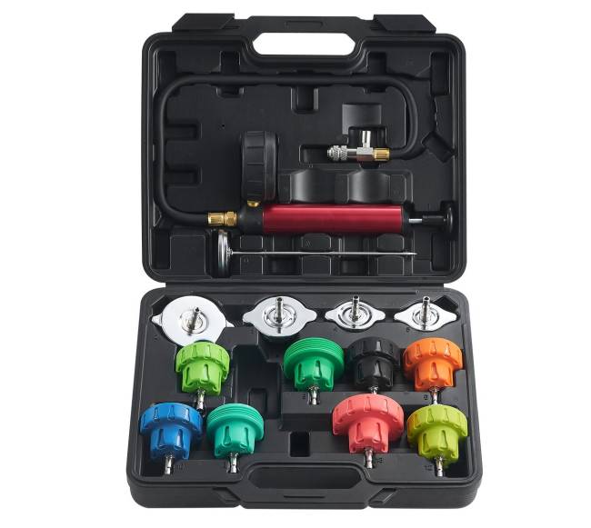 14 dalių radiatoriaus slėgio testavimo rinkinys8