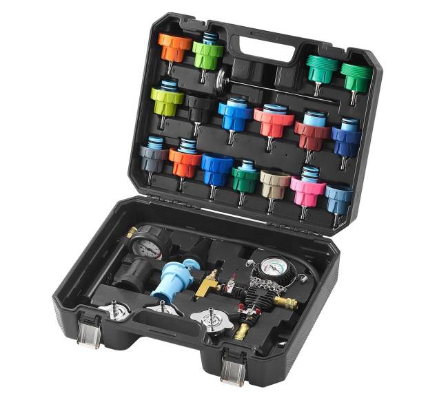 28 dalių universalus radiatoriaus slėgio testerio rinkinys0
