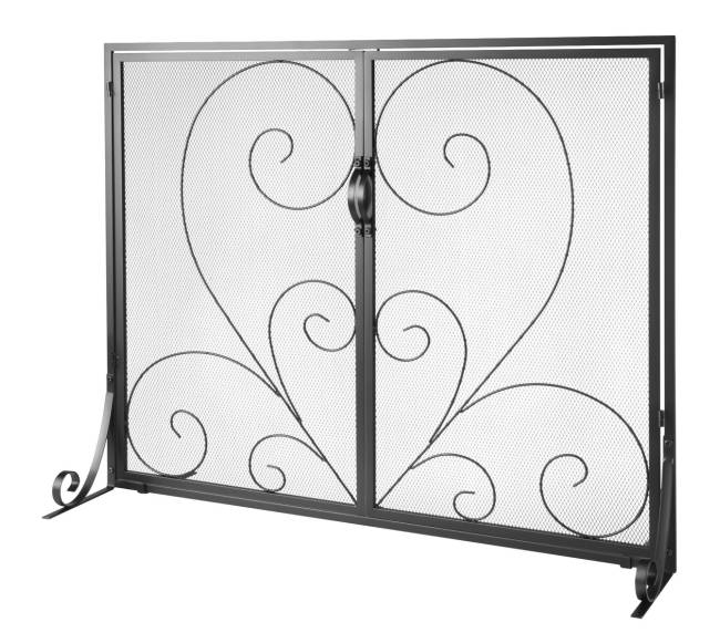 židinio ekranas su durelėmis ir tinkleliu0