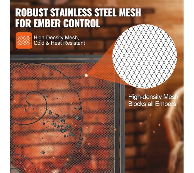 židinio ekranas su durelėmis ir tinkleliu3