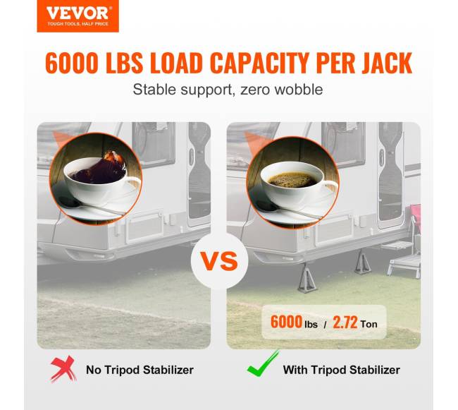 RV stabilizavimo domkratai, 4 vnt aliuminio1