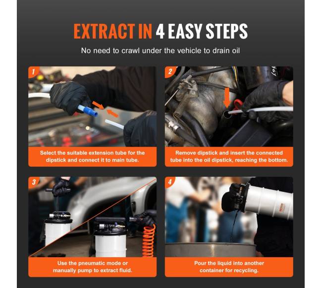 Skysčių ištraukimo pompa 6,5 litro4