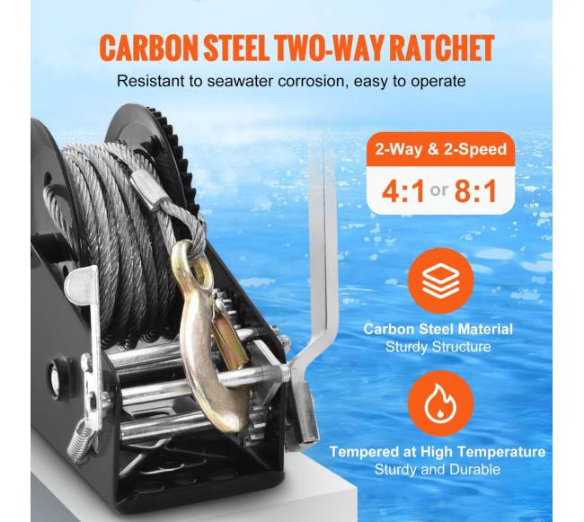 Rankinis gervė 1587 kg, priekabai arba valtims2