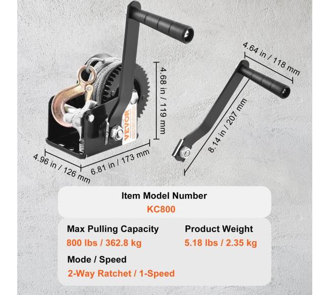 Rankinis gervės kranas 362 kg traukos6