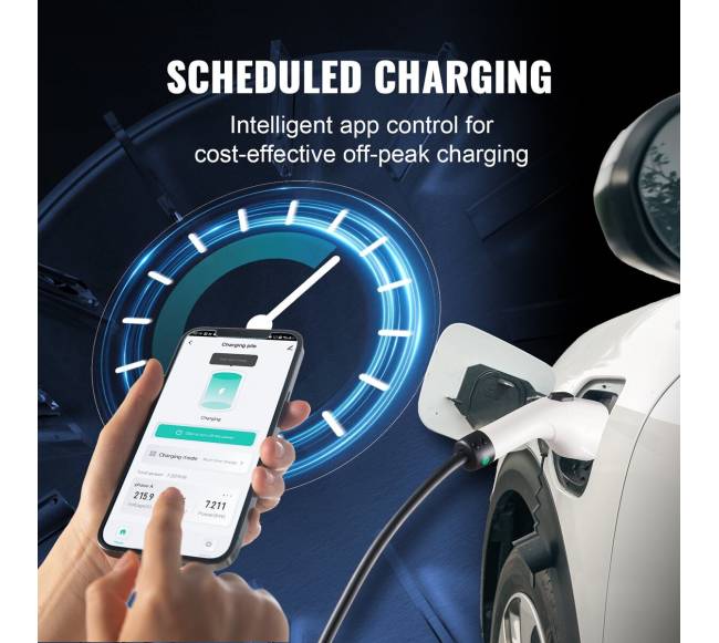 Nešiojamasis EV įkroviklis 16A, 7,5 m4