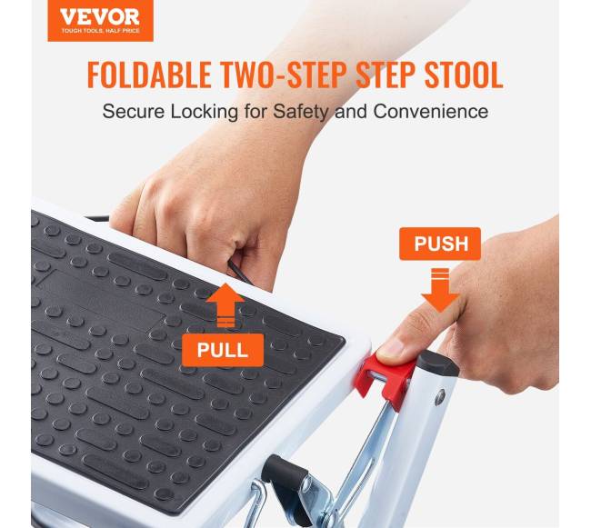 Dviejų pakopų kopėčios, 150 kg talpa1