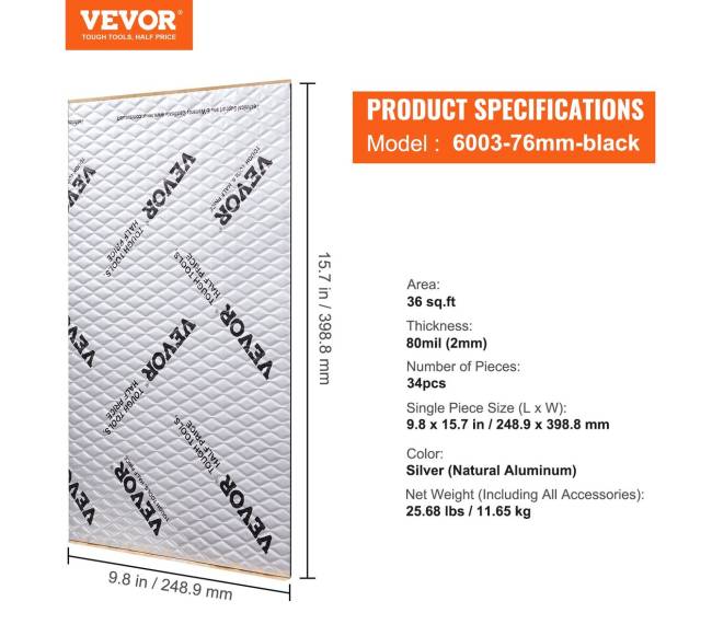 Automobilio garso izoliacijos medžiaga6