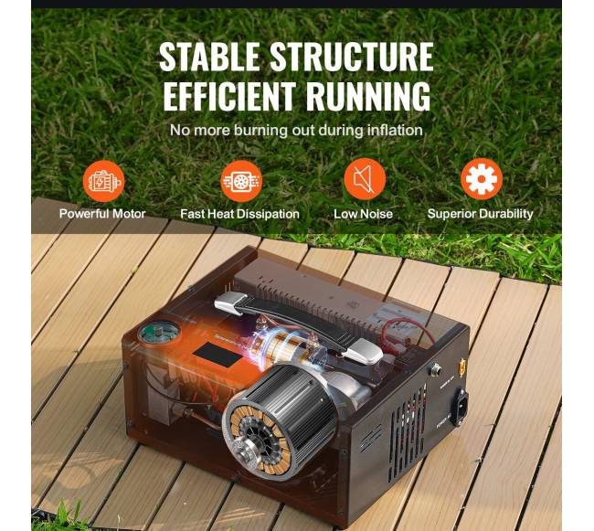 PCP oro kompresorius 4500 PSI išorinis keitiklis2