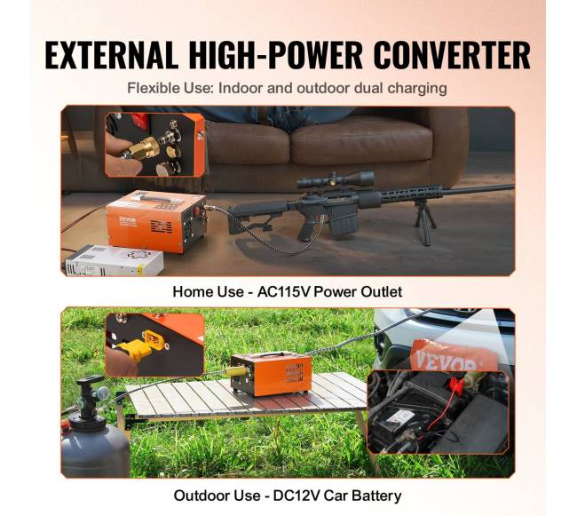 PCP oro kompresorius 4500 PSI išorinis keitiklis3