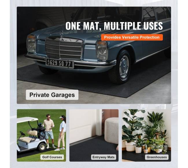 Atsparus vandeniui garažo grindų kilimėlis po automobiliu2