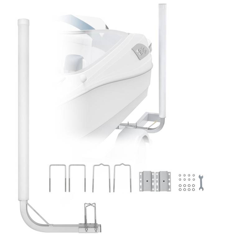 Valties priekabos vedlys su reguliuojamais poliais0