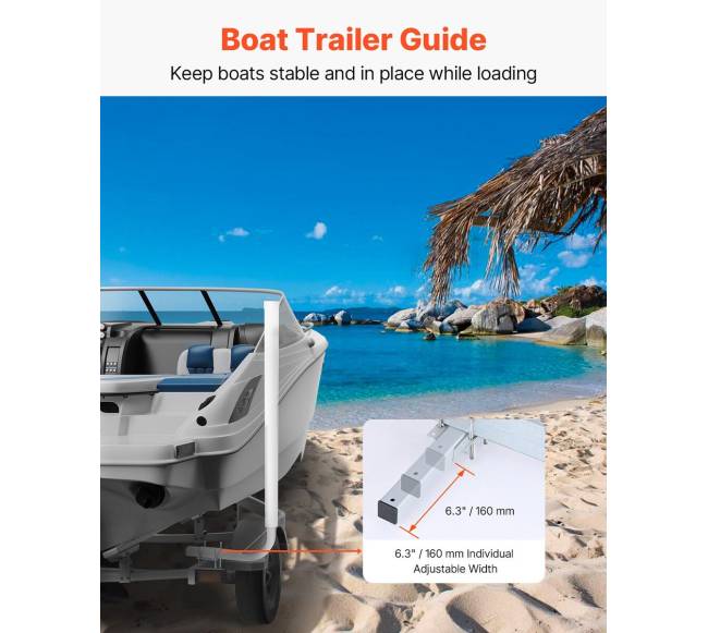 Valties priekabos vedlys su reguliuojamais poliais1