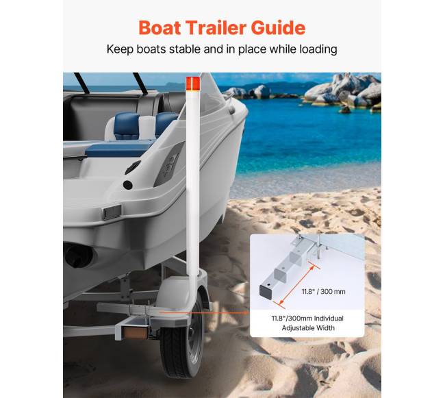 Valties priekabos gidas su LED šviesa1