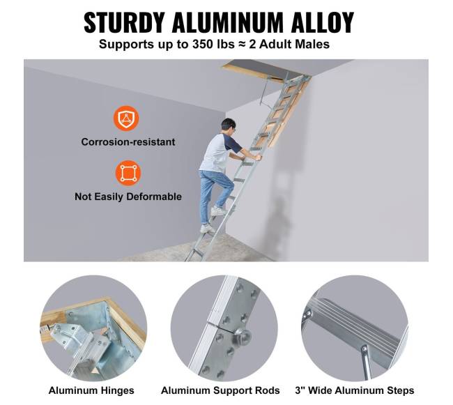 Sulankstoma palėpės kopėčia4