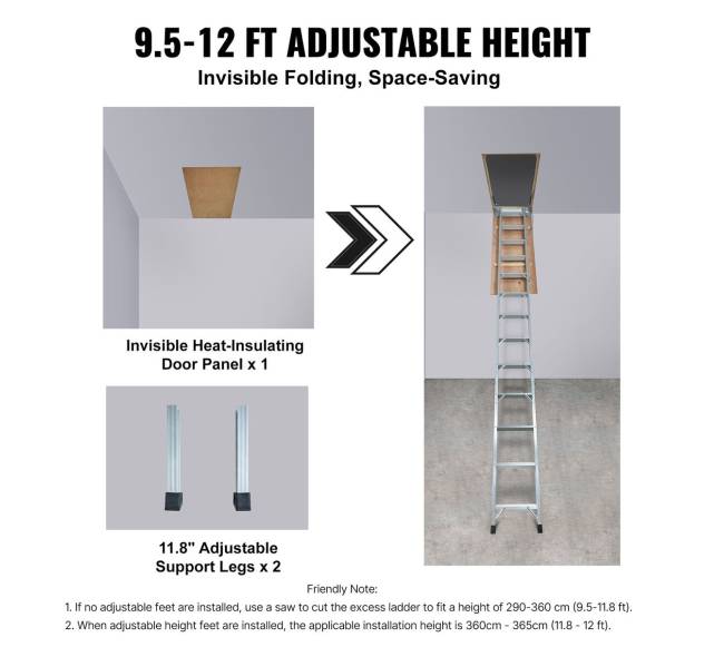 Sulankstoma palėpės kopėčia5