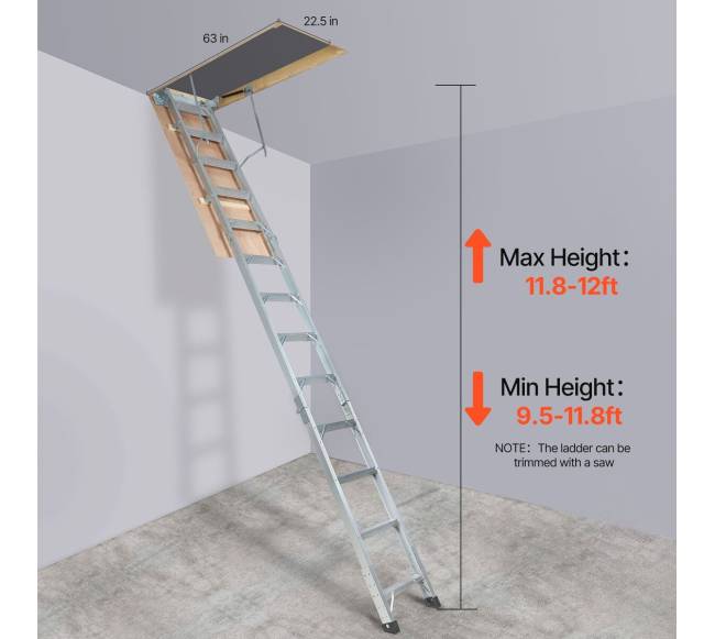 Sulankstoma palėpės kopėčia7