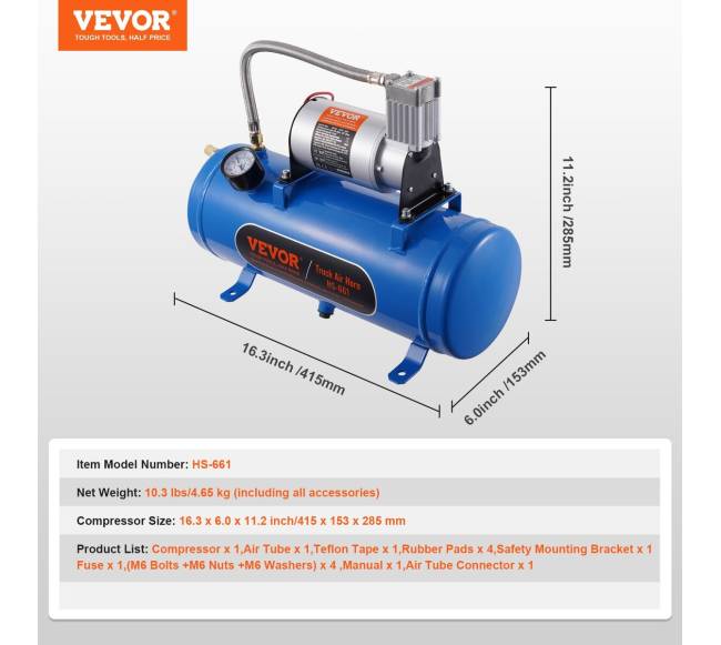 12V oro kompresorius su 6L talpa6