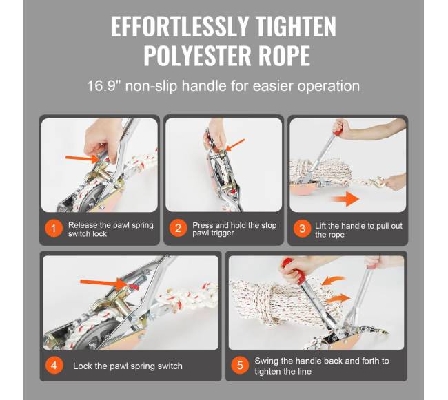 Virvės traukiklis 750 kg su 30 m virve5