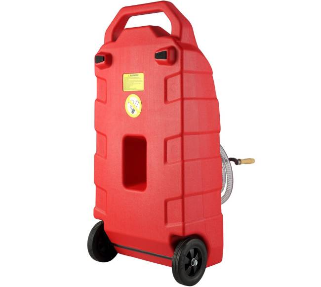 16 galonų kuro vežimėlis su rankine pompa0