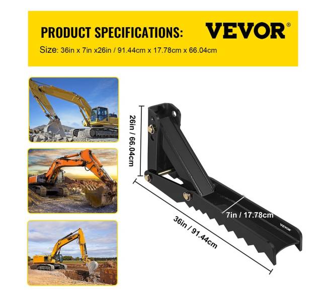 Reguliuojami ekskavatoriaus suspaudimo antgaliai 91 cm6