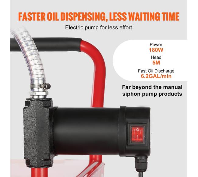 113 litrų degalų vežimėlis su 180W pompa4