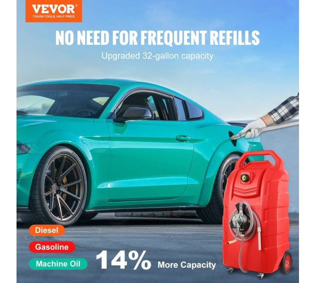 Nešiojama kuro talpa su rankiniu pompa, 25 galonai1