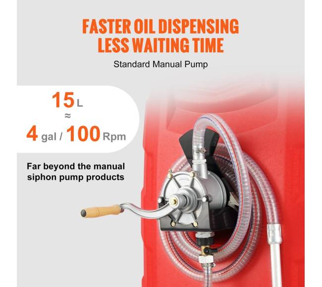 Nešiojama kuro talpa su rankiniu pompa, 25 galonai5