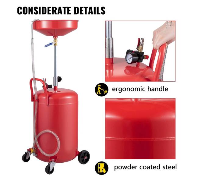 Atliekų alyvos nutekėjimo bakas 80 L su reguliuojamu aukščiu6