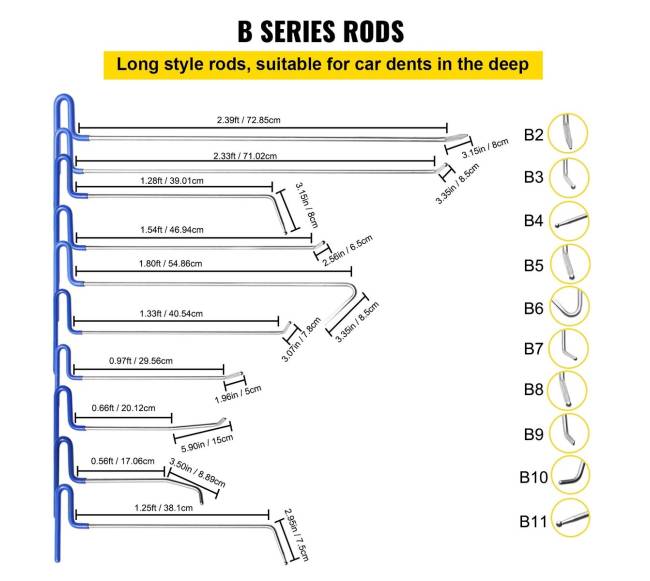 21 dalių nerūdijančio plieno įlenkimų šalinimo rinkinys3