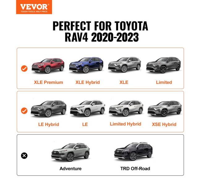 Stogo bagažinės skersiniai Toyota RAV4 2019-20231