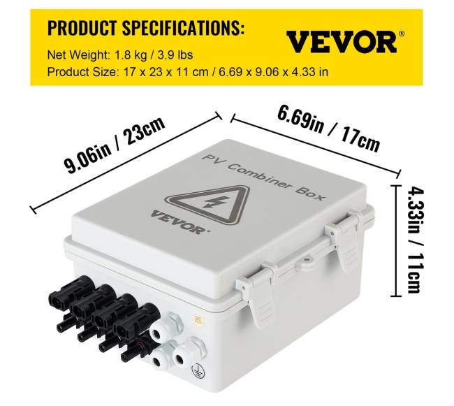 Kombinavimo dėžė saulės sistemai, 4 įvadai6